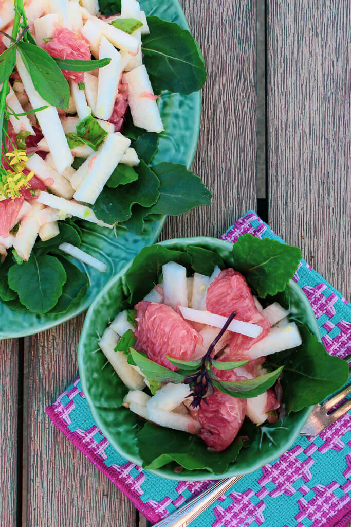 Citrus Jicama Avocado Salad - Oh Sweet Basil