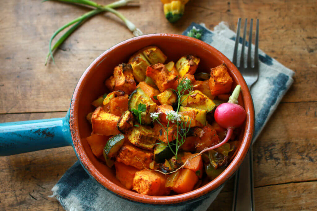 Sweet Potato Home Fries with Zucchini - Sharon Palmer, The Plant ...