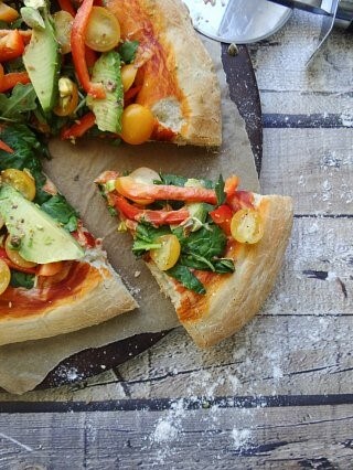 arugula salad pizza
