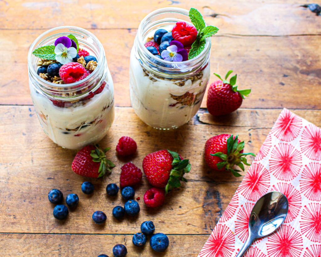 Easy Soy Yogurt Berry Parfait - Sharon Palmer, The Plant Powered Dietitian