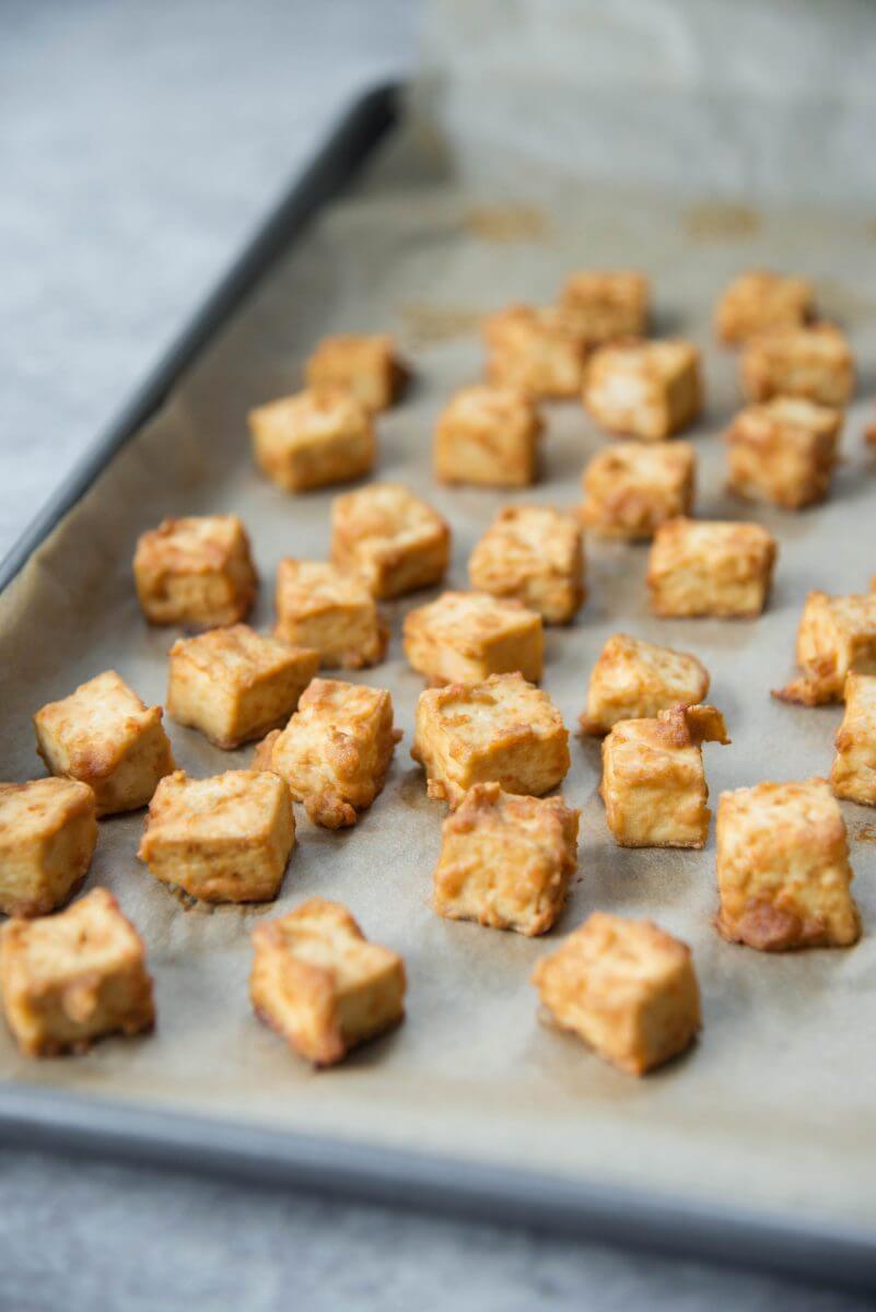 Savory Baked Tofu - Sharon Palmer, The Plant Powered Dietitian