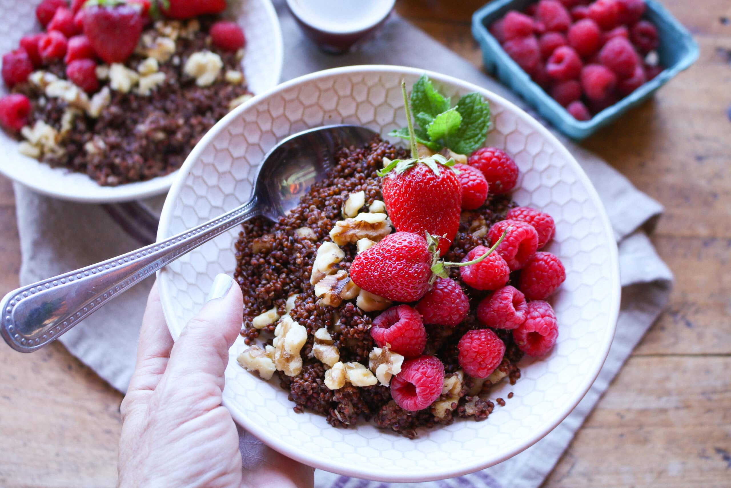 Pink Quinoa Berry Breakfast BowlSharon PalmerSharon Palmer, The Plant Powered Dietitian