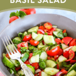 Tomato Cucumber Basil Salad – Sharon Palmer, The Plant Powered Dietitian