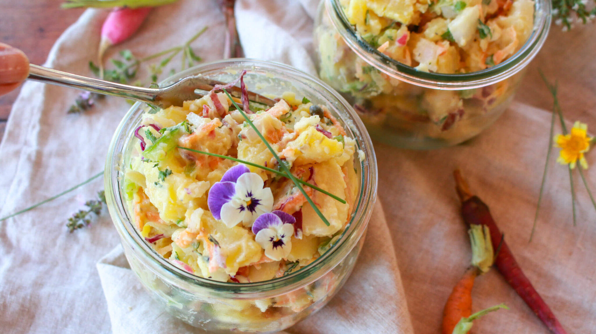 Vegan Confetti Potato Salad - Sharon Palmer, The Plant Powered Dietitian