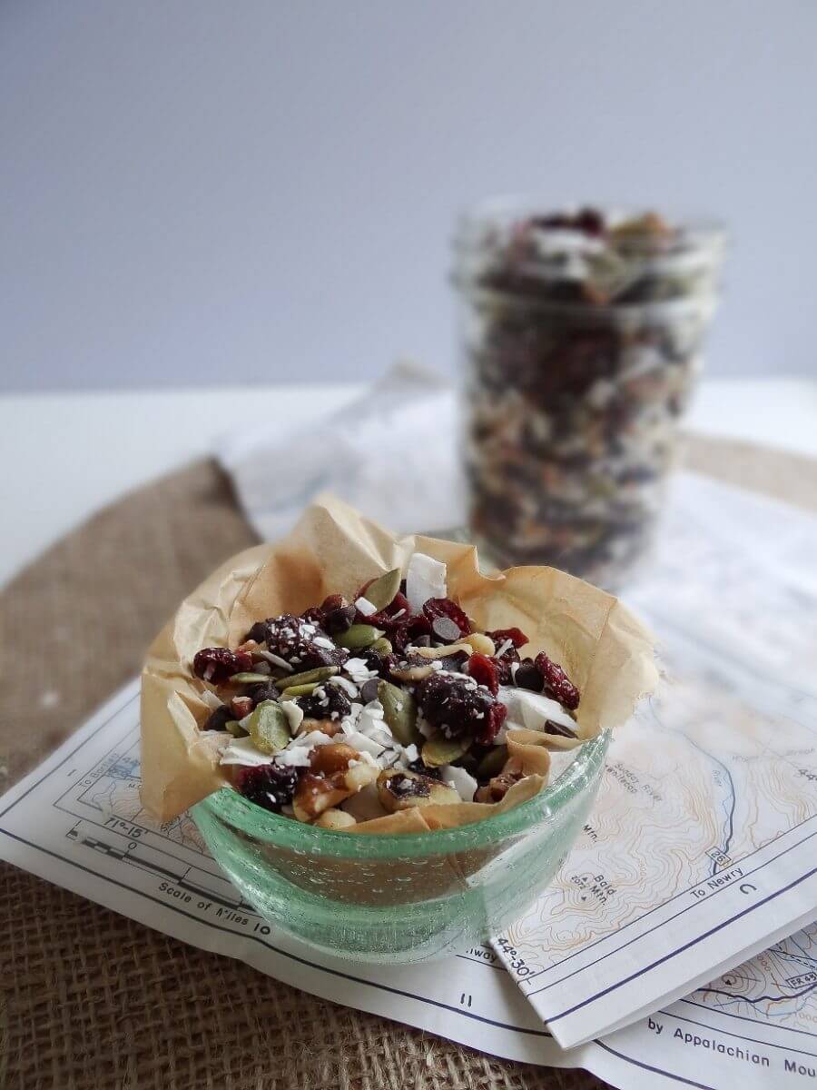 This healthy vegan Dark Chocolate and Cherry Nut Mix is the best trail mix recipe to power your day with good nutrition.