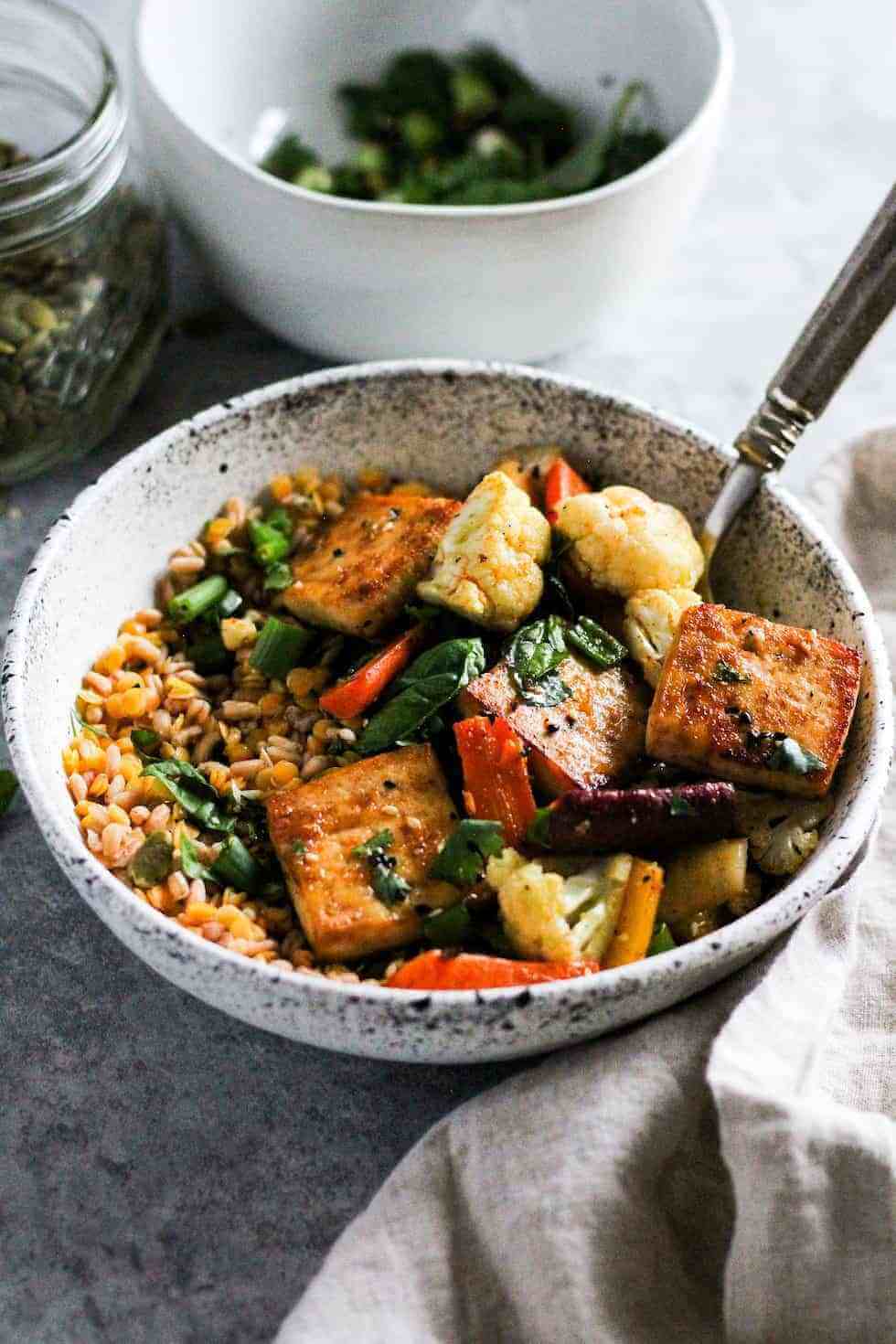 2. sheet pan tofu grain and lentil bowls 5 copy