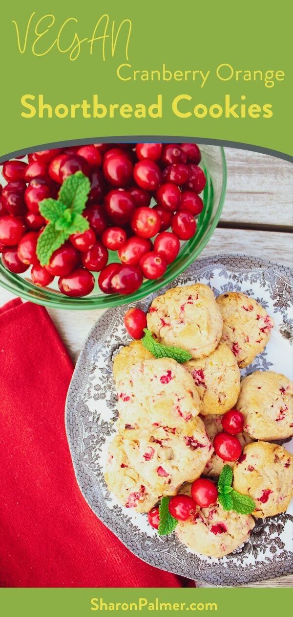Cranberry Orange Shortbread Cookies
