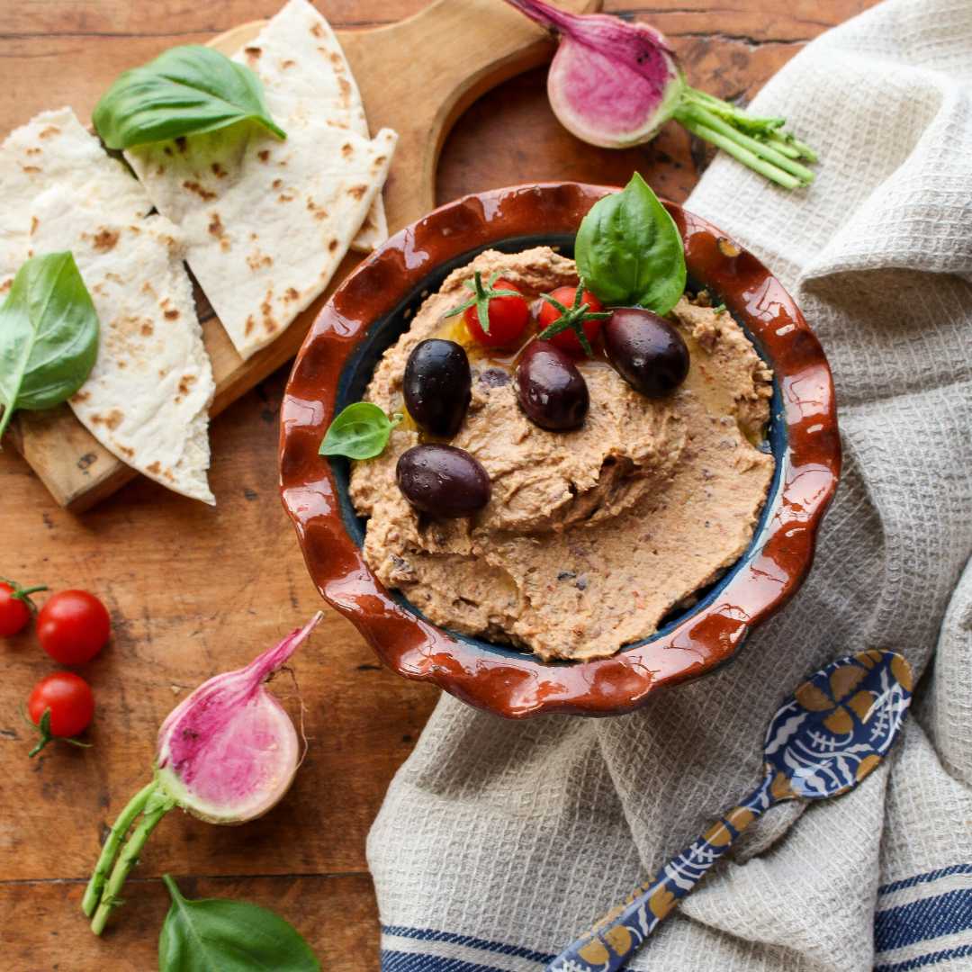 Olive Solar-Dried Tomato Hummus – Sharon Palmer, The Plant Powered Dietitian