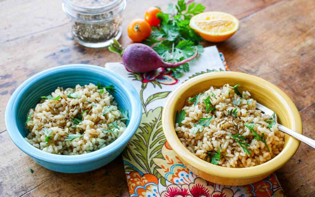 Easy Brown Rice with Cumin