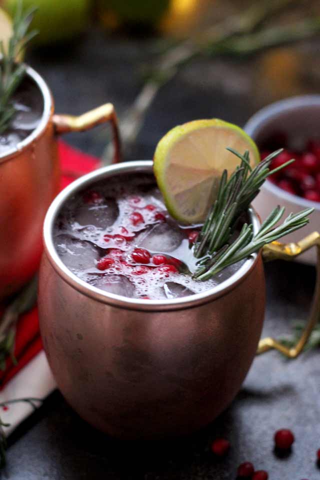 Holiday Prosecco Punch Cocktail Recipe - The Domestic Dietitian