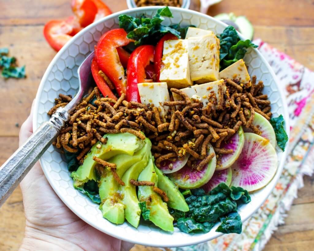 Kale Tofu Vegan Bowl