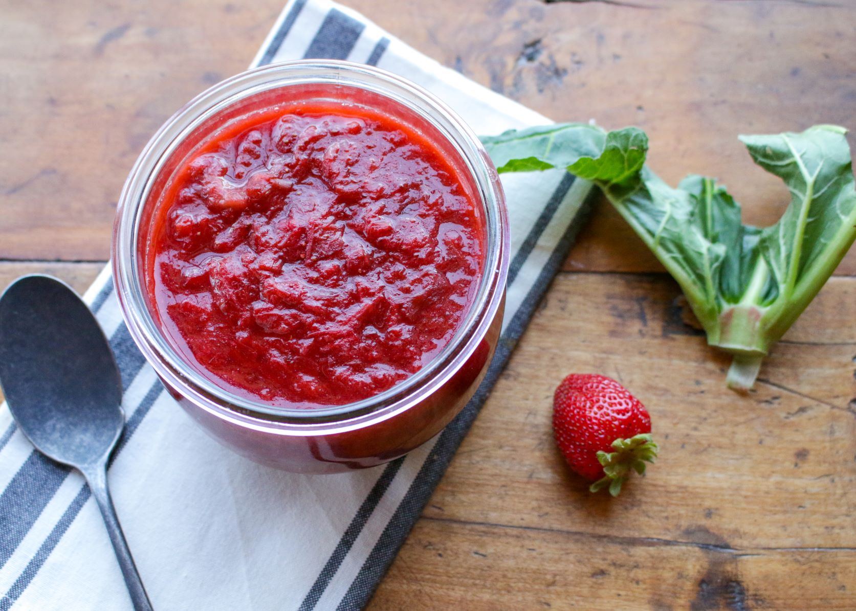 Strawberry Rhubarb Sauce - Sharon Palmer, The Plant Powered Dietitian