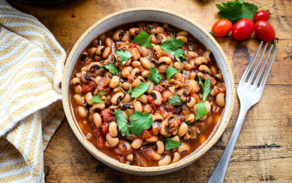 Black Eyed Peas with Tomatoes and Onions - Sharon Palmer, The Plant ...
