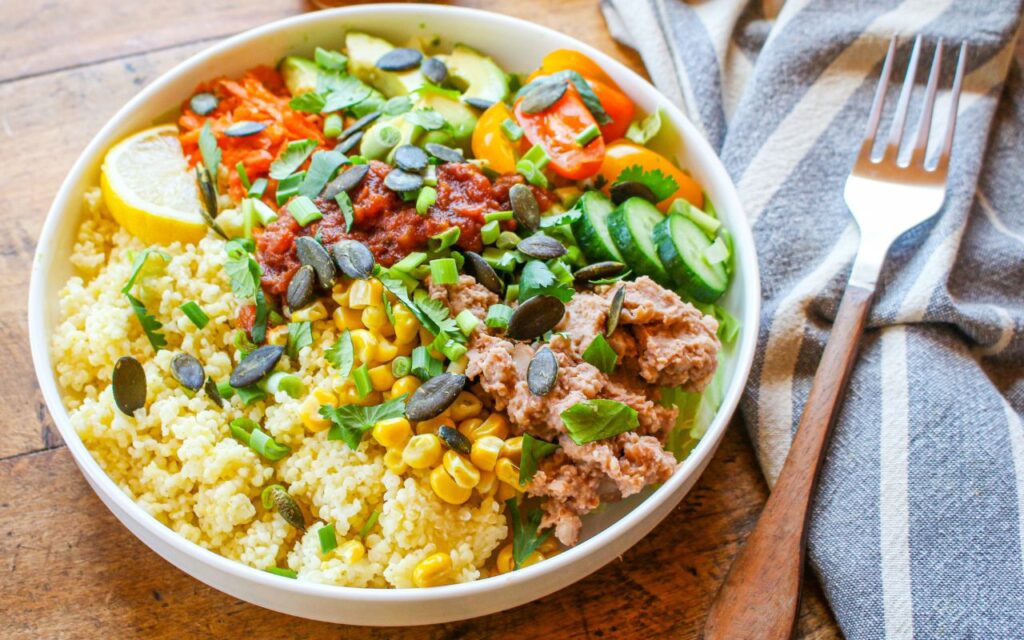 Burrito Millet Grain Bowl - Sharon Palmer, The Plant Powered Dietitian